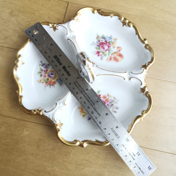 Vintage GDR Reichenbach Multiple Serving Tray w/Handle - Picture 7 of 7